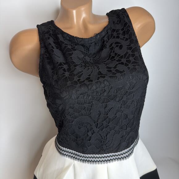 NWT Speechless Tank Dress Size M Fit Flare Block Lace Party Business Casual - Picture 3 of 11